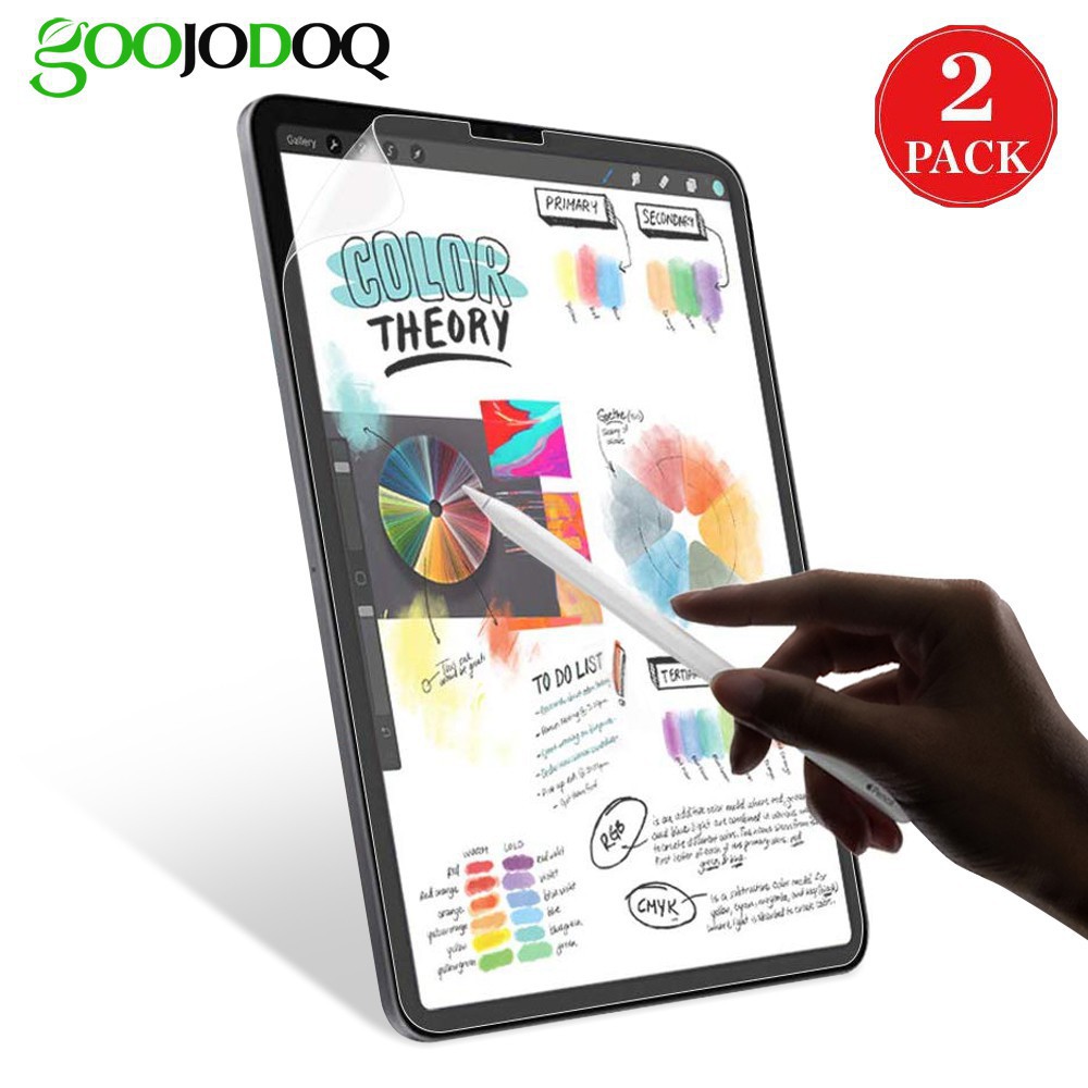 Goojodoq 2 buah Paper Like Screen Protector For Ipad Matte Film