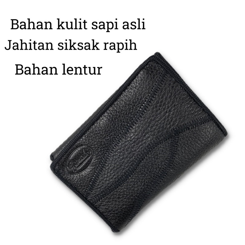 DOMPET PRIA KULIT ASLI MODEL LIPAT 3 SIKSAK DOMPET PRIA MURAH MERIAH ADA SELETING DALAM DOMPET MURAH LIPAT