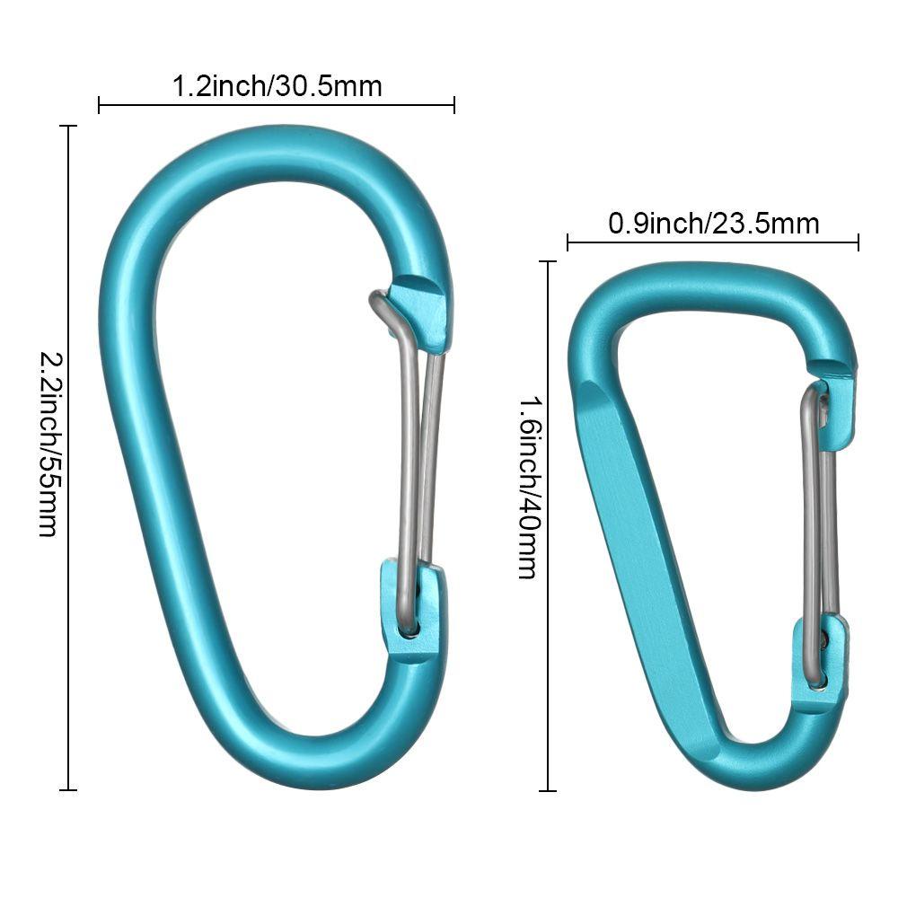 Suyo Tombol Panjat Kualitas Tinggi Peralatan Multicolor Aluminium Alloy Carabiner