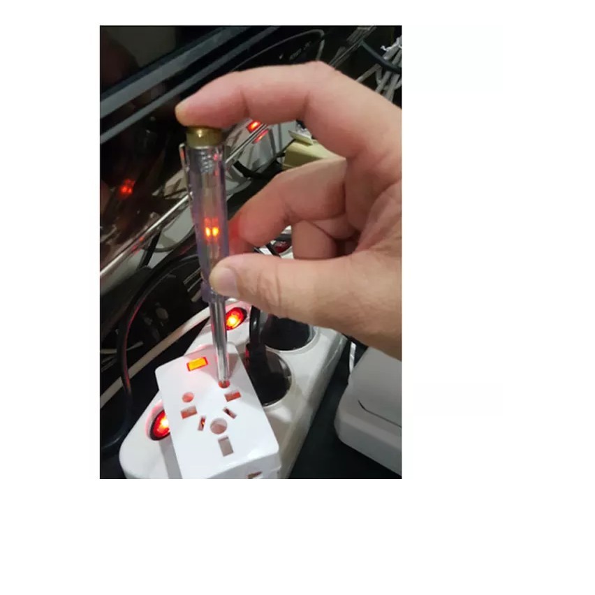 OT10-Obeng Test Pen listrik fleksibel Pipih TestPen Elektrik AC