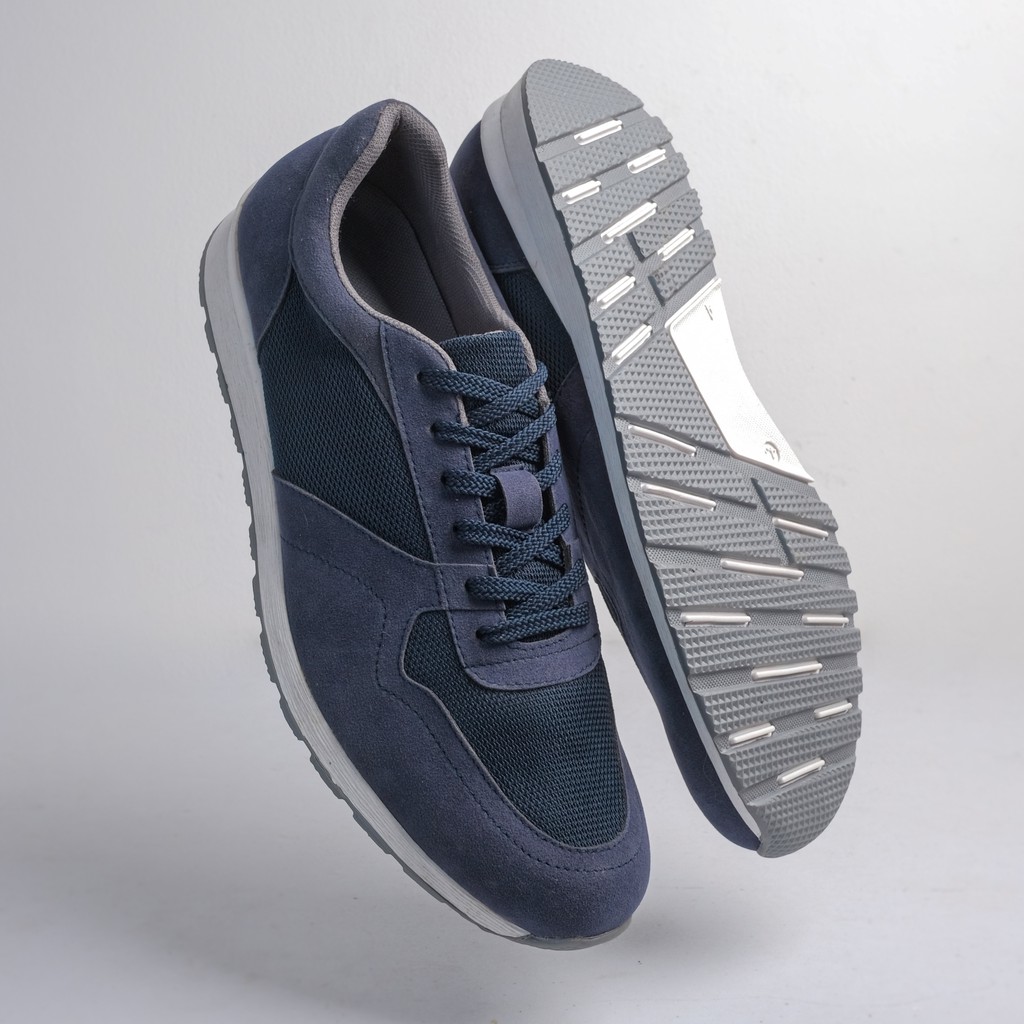 BLITZ NAVY | FORIND x Volve | Sepatu Sneakers Kets Running Sport Pria/Cowok/Men Sneakers Footwear