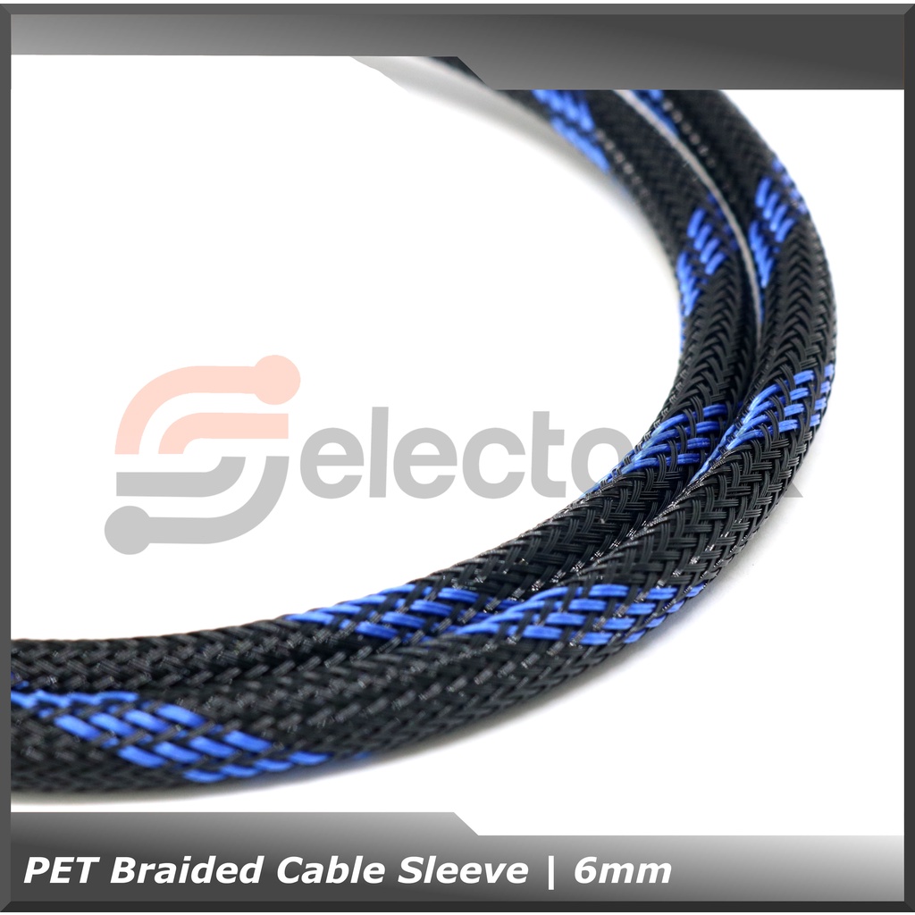 [6mm] PET Cable Sleeve / Sarung Kabel - 1m