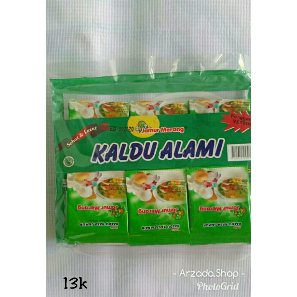 

KALDU JAMUR MERANG ALAMI NON MSG RASA JAMUR SACHET