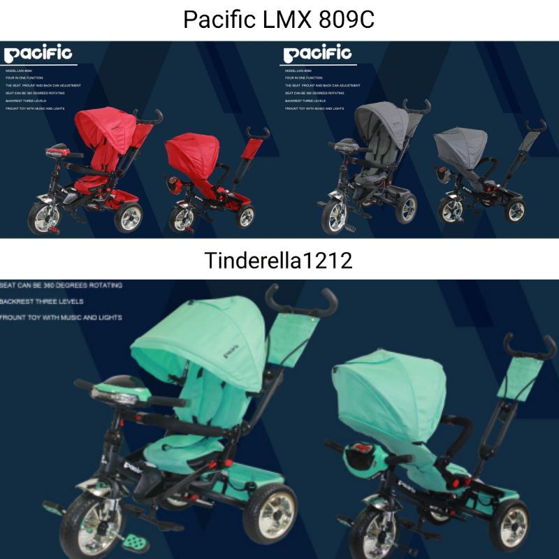 Sepeda Anak Roda 3 Pacific LMX 809 C