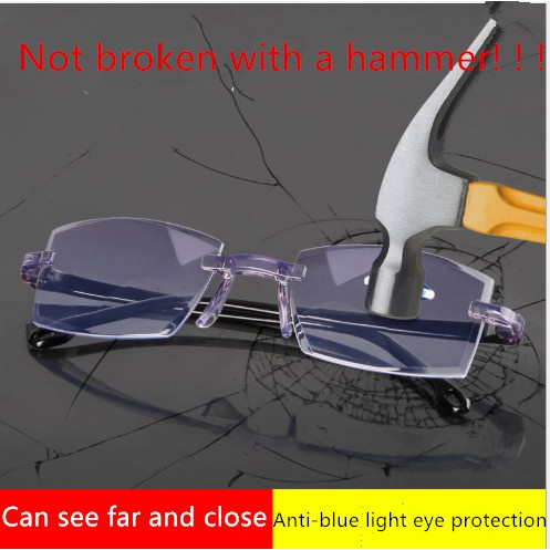 Kacamata Baca bifocal smart zoom anti blue light Kualitas Tinggi