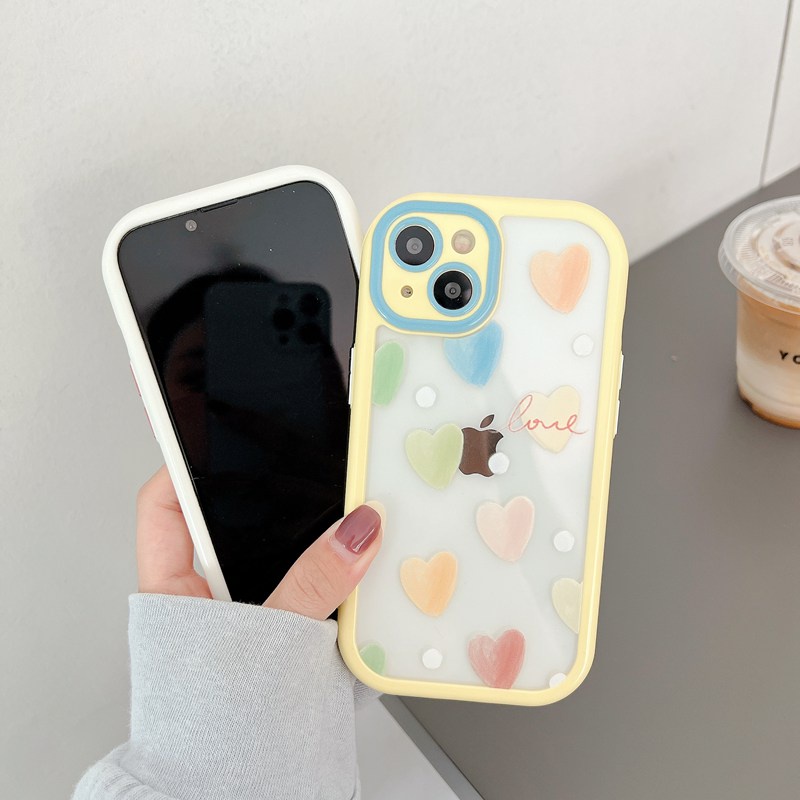 Soft Case Pelindung Kamera Motif Polkadot Untuk IPhone Xr Xs Max Ip 11 12 13 Pro Max