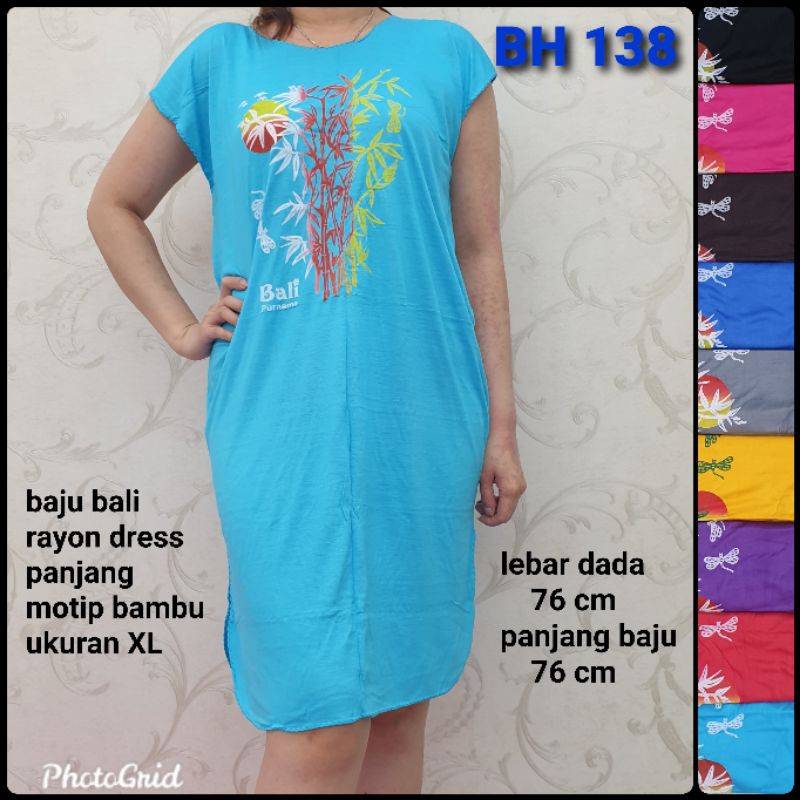 tokoanagrosir BH138 baju bali model dress bambu