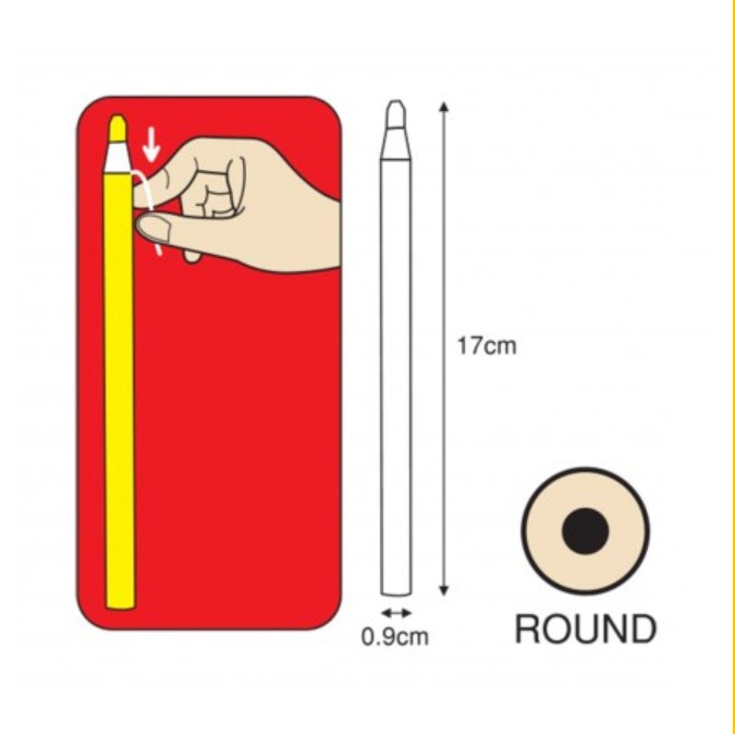 

Murah Joyko Pencil Glass / Pg-100 White (1 Pack = 12Pcs) Gilaa!!!