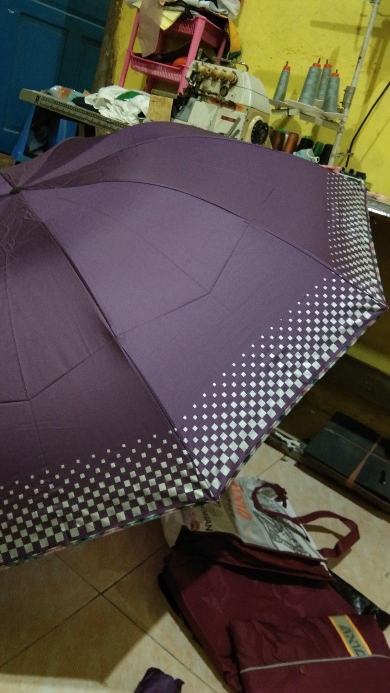 Payung Lipat 3 Super Jumbo Besar 10 R Jari Motif Nf 351-nagoya