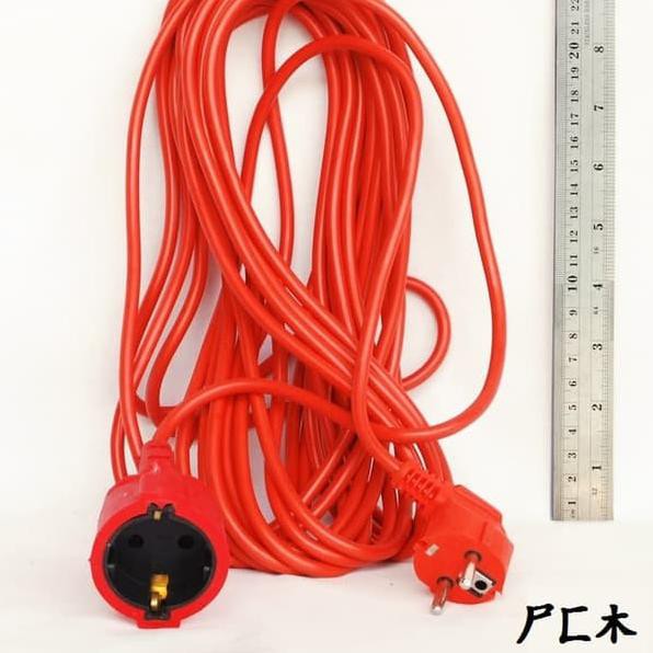 ✺ E. KABEL 10mt ( Kabel Stop Kontak 1 Lubang Panjang 10 Meter ) ✮
