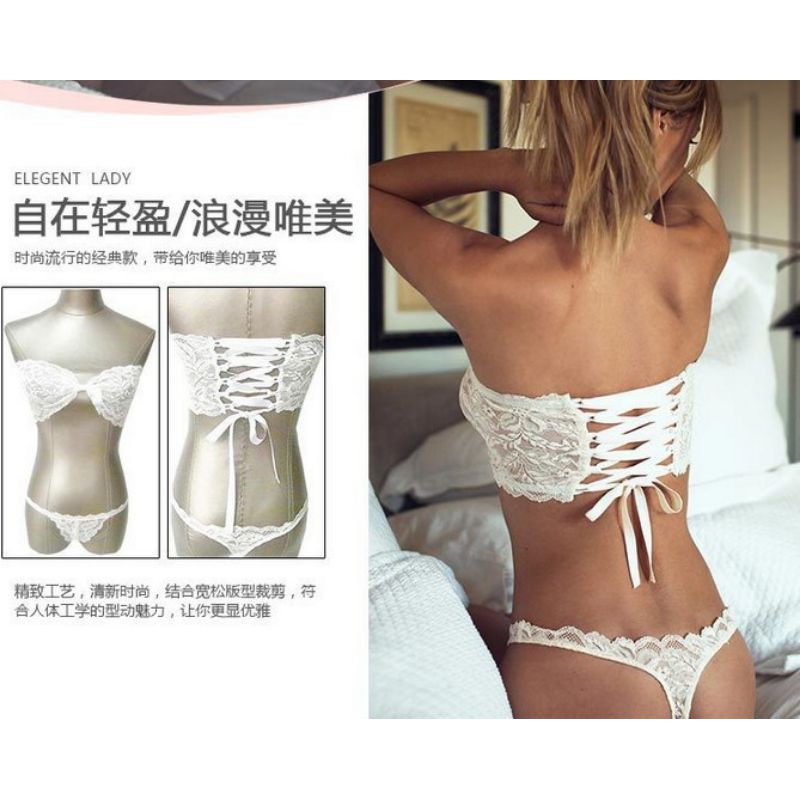 Lingerie Wanita Sexy Bra Celana Dalam Set Lace Import (07)