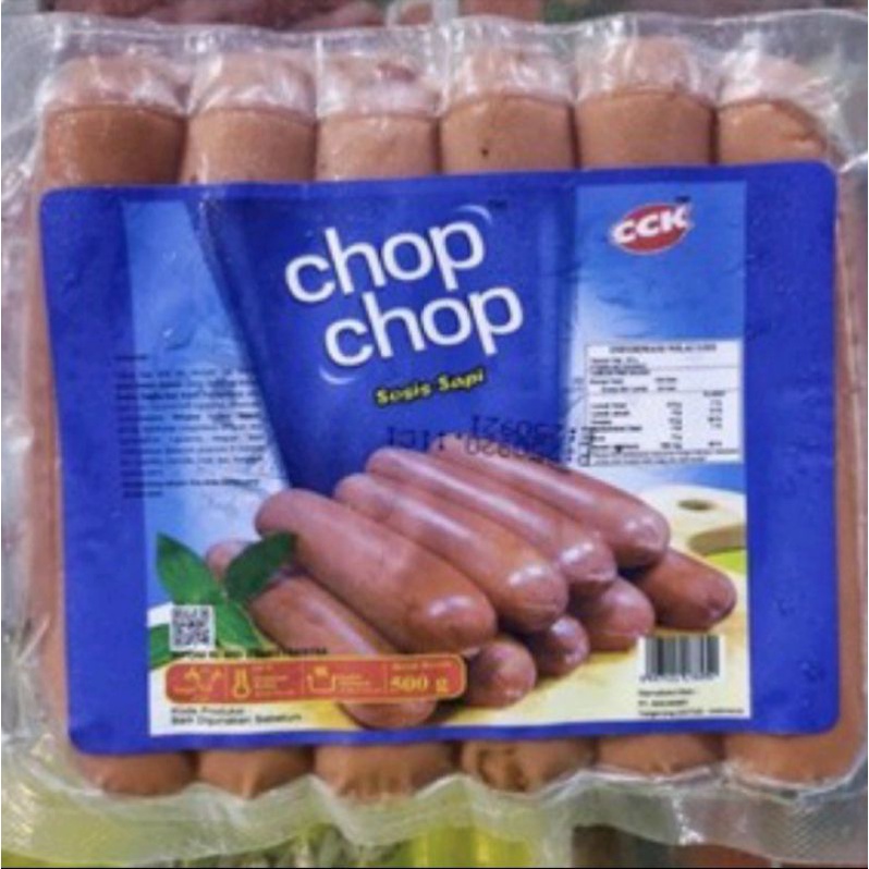 Chop chop sosis sapi bakar jumbo 6's 14cm 500gr