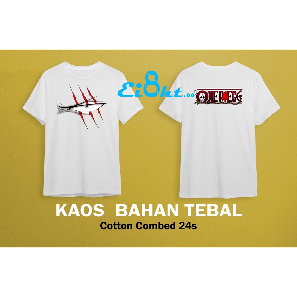 Kaos One Piece red Shanks Series New Movie Anime Japan Cotton Combed 24s