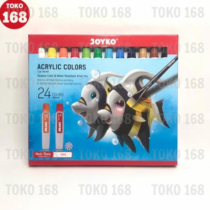 

Joyko Acrylic Color 24 Colors / Cat Akrilik 24 Warna Acc-12Ml-24 (Set)