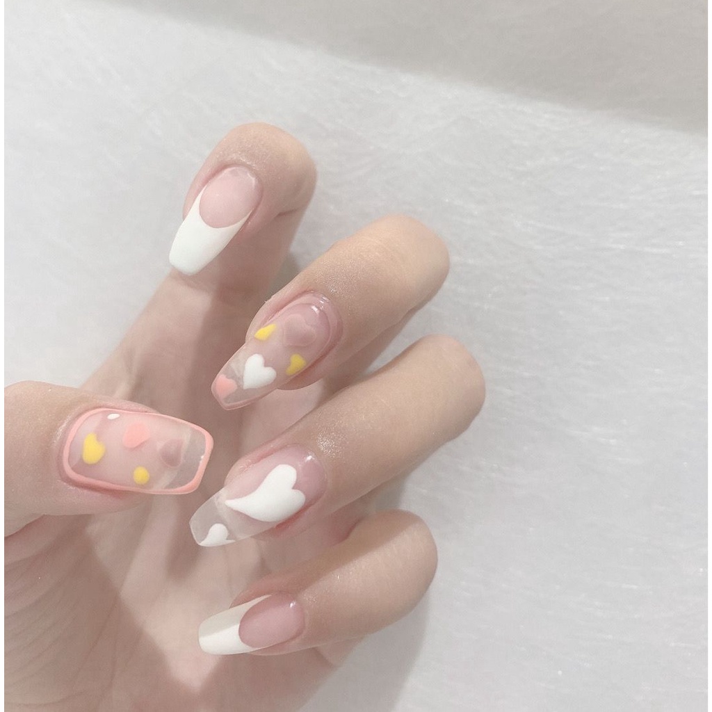 Jual (With Box) 24pcs / Set Kuku Palsu Motif Geometri Aksen 3d Untuk Nail  Art / Manicure Diy | Shopee Indonesia