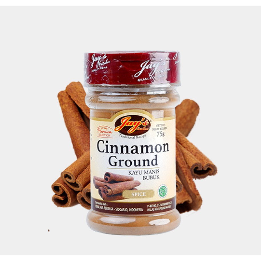 

CINNAMON GROUND / KAYU MANIS BUBUK 75G JAY'S