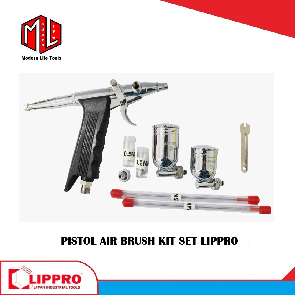 Pistol Air Brush / Penbrush Airbrush Kit Set Lippro