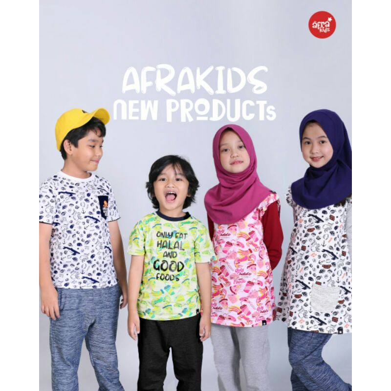 Kaos afrakids / Kaos Tunik Full Print Afrakids / af294 / af295 / af296 / af297 / af300 /af301