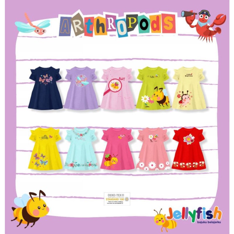 Baju anak - Dress Anak ARTHROPODA by JELLYFISH