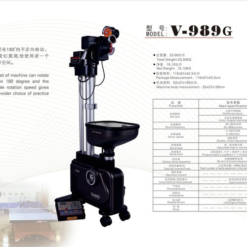 ROBOT TENIS MEJA Y & T V 989G