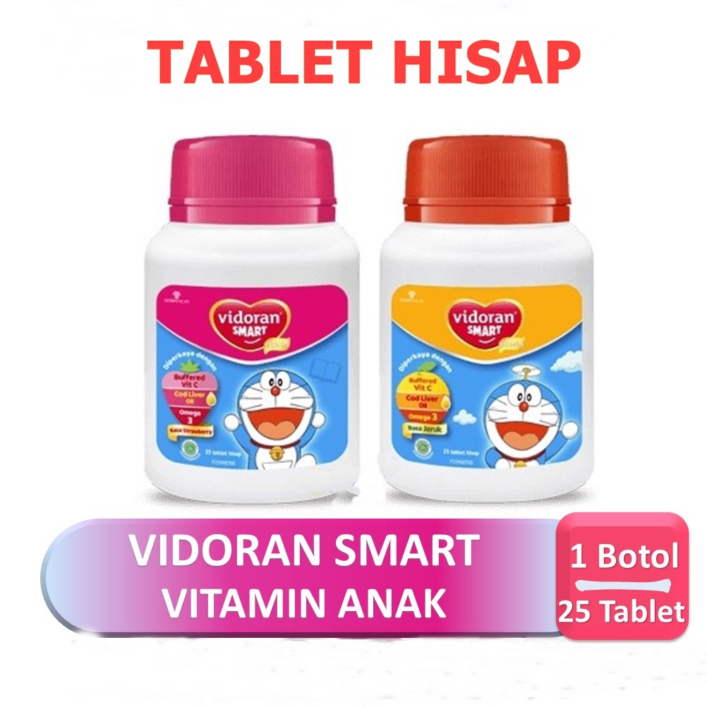 VIDORAN SMART VITAMIN TABLET HISAP ANAK ISI 25 TABLET ORIGINAL-BPOM