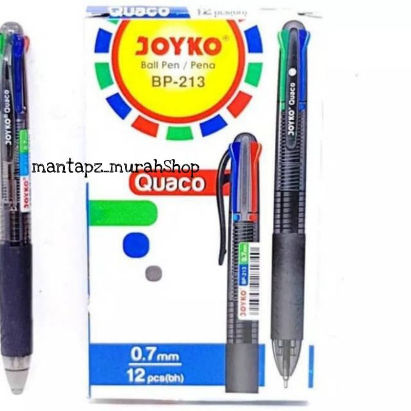 

PULPEN/PEN/BOLPEN/PENA JOYKO BP-213/4 WARNA 0.7 mm Quaco (/PCS)