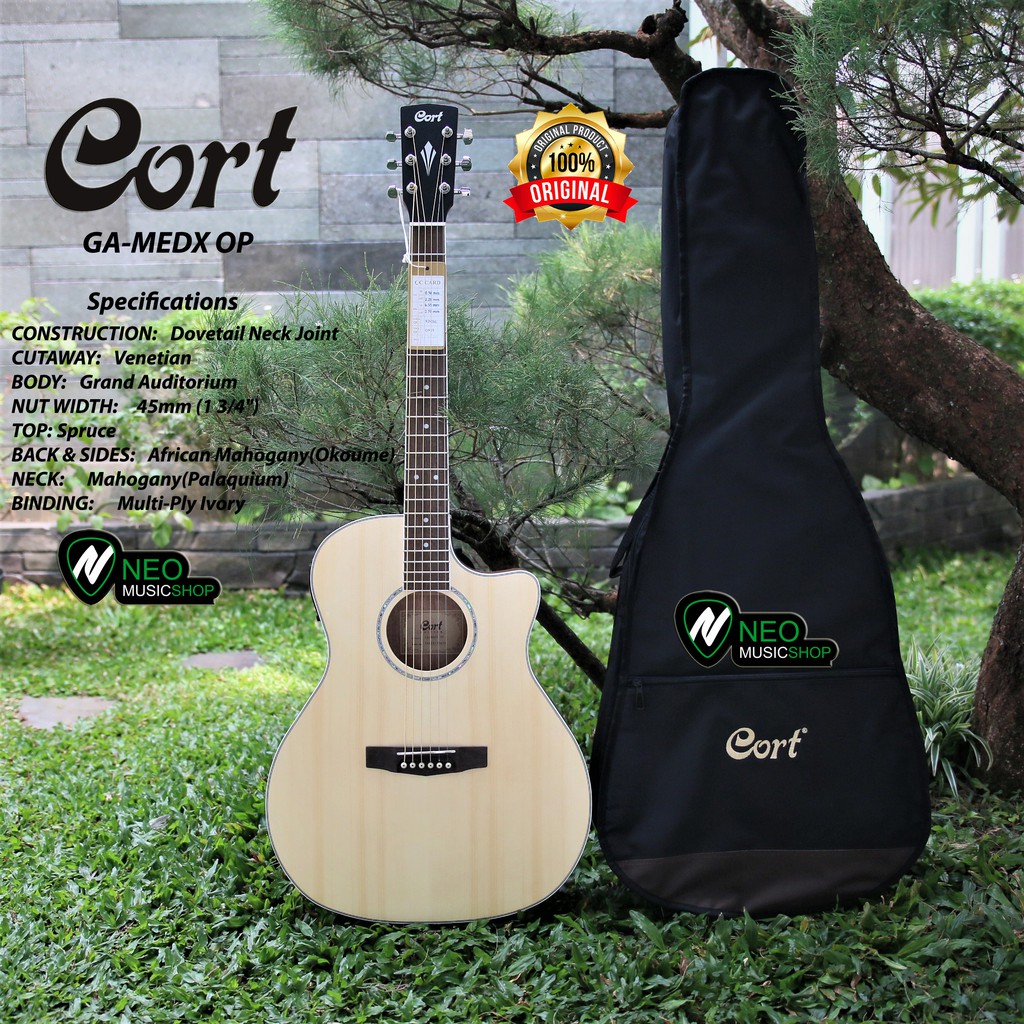 Accoustic Electric Guitar Cort GA MEDX OP / Cort GA-MEDX-OP