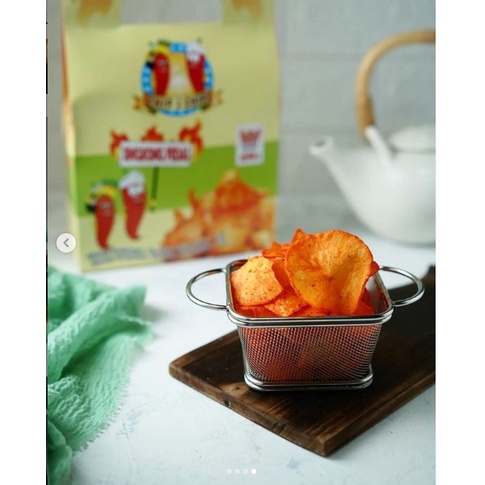 KERIPIK SINGKONG PEDAS LEVEL 60% CHIP I CHIPS 200GR