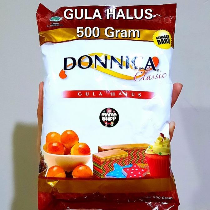 

Gula Halus Donnica Classic 500 gr Gula Tepung Gula Icing Sugar Bahan DISKON Kode 32