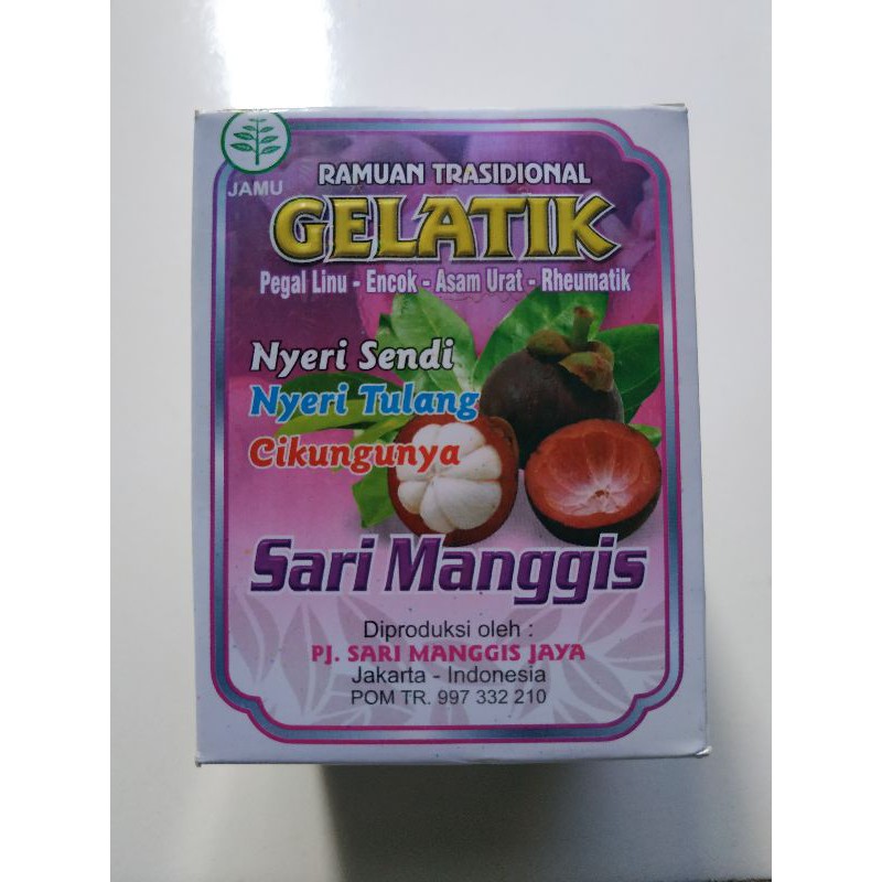 

JAMU GELATIK SARI MANGGIS SERBUK