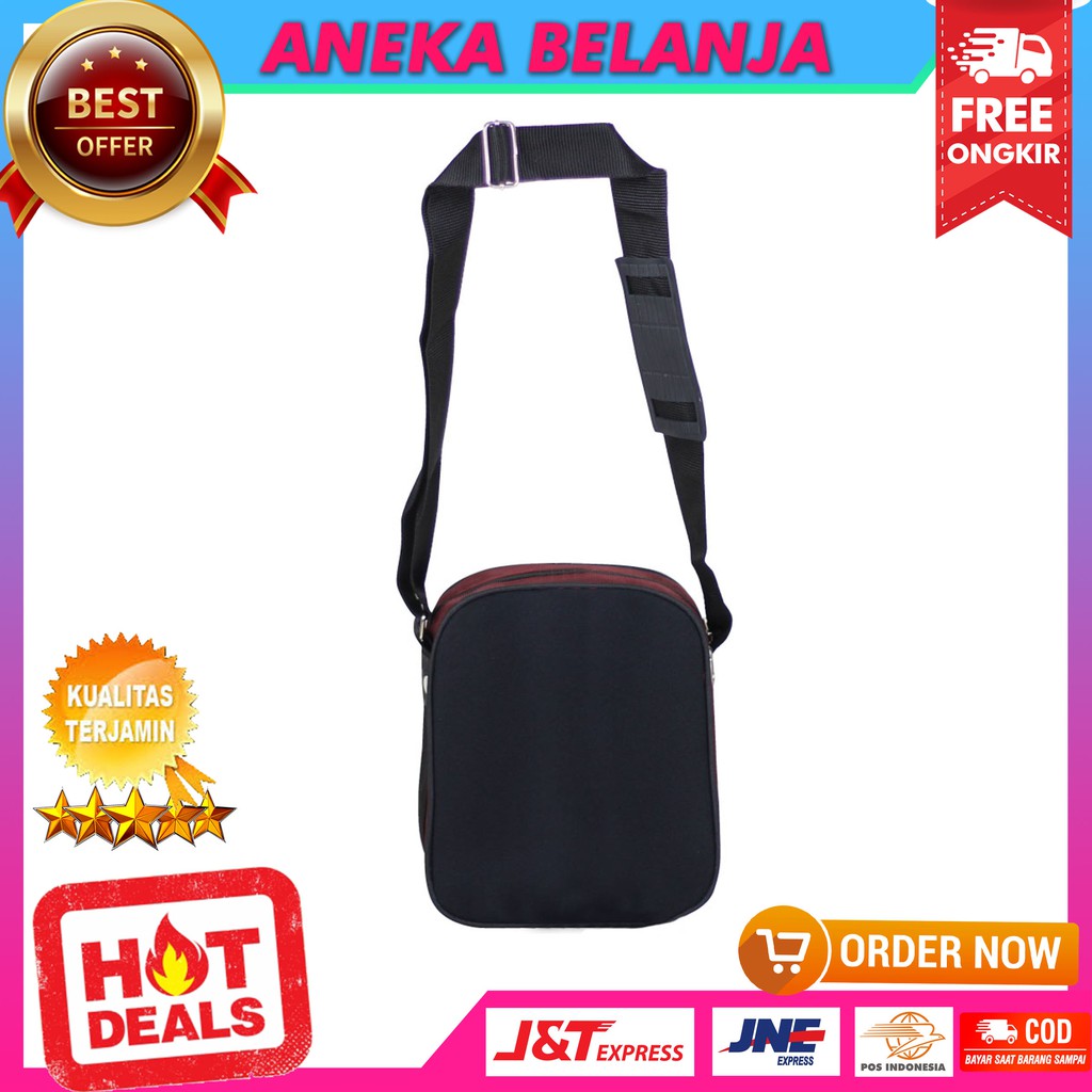 New Arrival Tas Selempang Simply Kecil Merah Berkualitas Fashionable Keren Tas Hangout Workout Murah