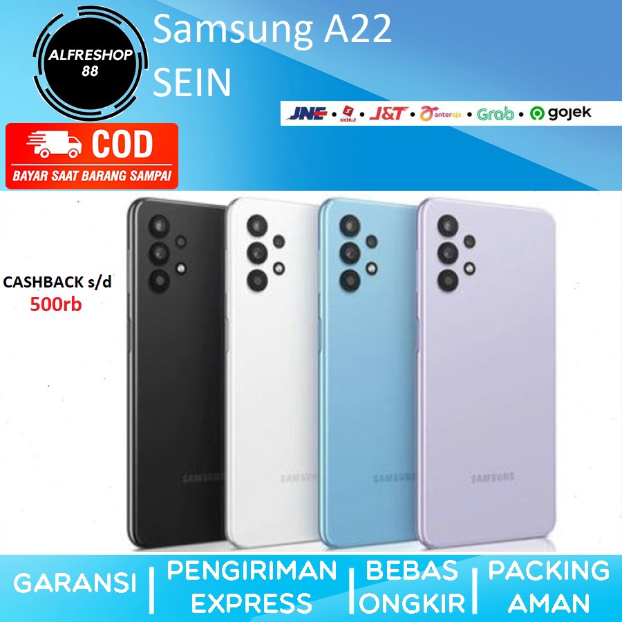 (RESMI) Samsung A22 5G 4G A 22 128GB 6GB SEIN 128 GB 6