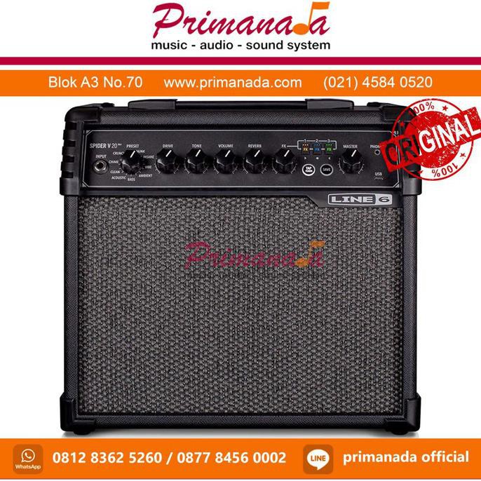 Speaker Amplifier Guitar Line 6 Spider V 20 Mkii Line6 Guitar Amply