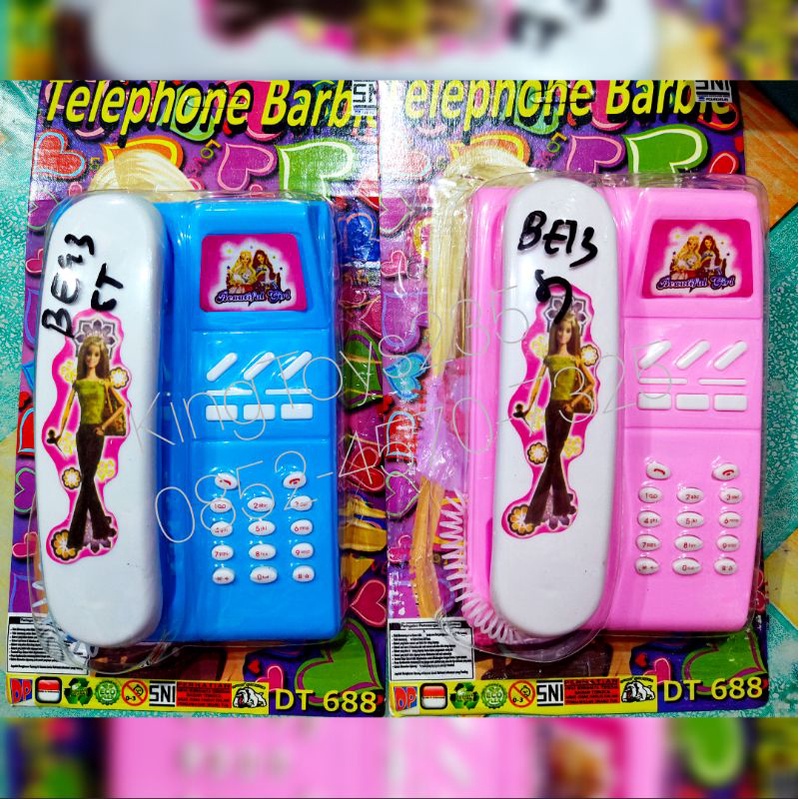 Mainan Anak Telpon HP Bonus Batrai Suara Musik Lagu Pontianak Kado Perempuan