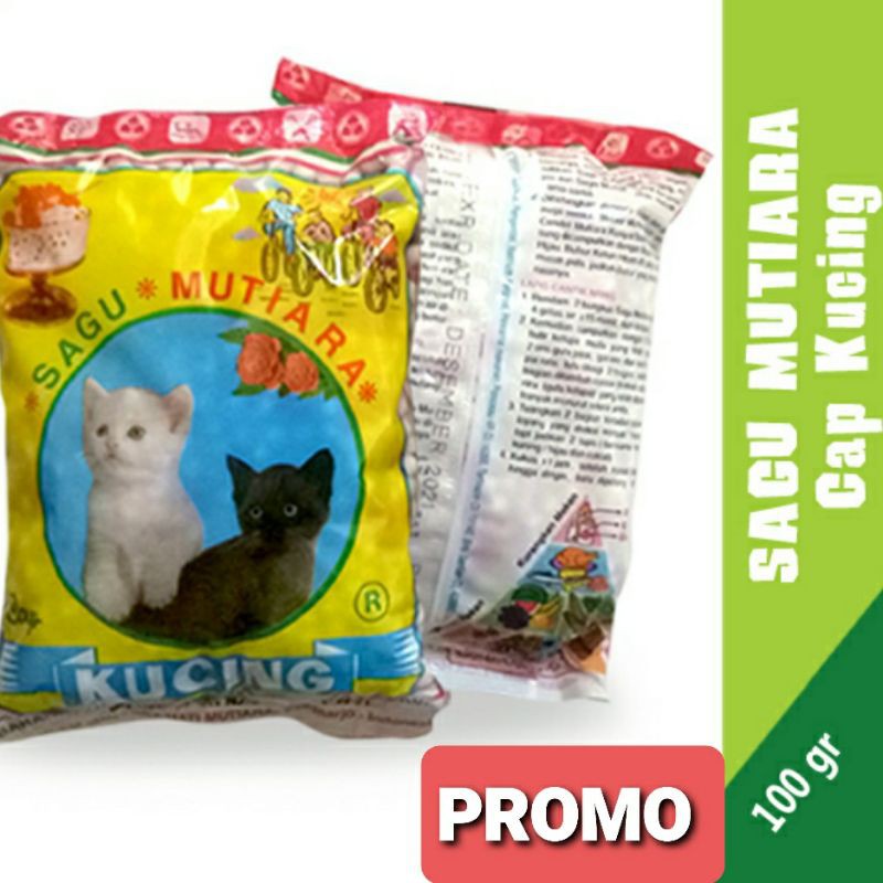 

mutioro SAGU MUTIARA JELLY CAP DUA KUCING 100GR