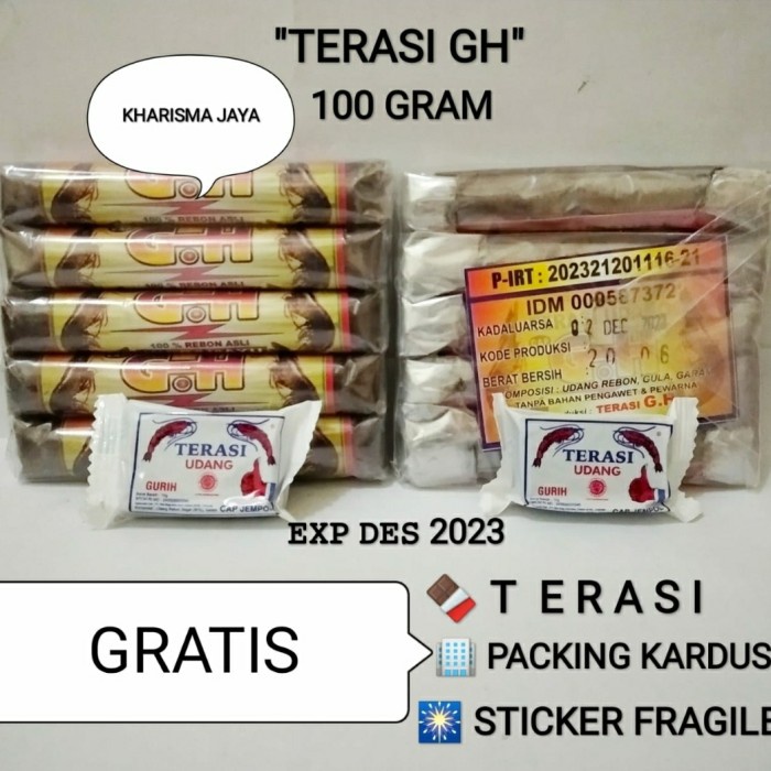 

NEW Terasi Khas Cirebon Cap GH Kemasan Kecil