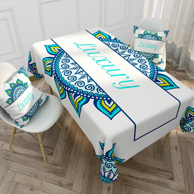 Taplak Meja Makan Premium Waterproof 140 X 180 CM - Tablecloth Wrinkle  - TAPLAK MEJA 140 X 180 CM