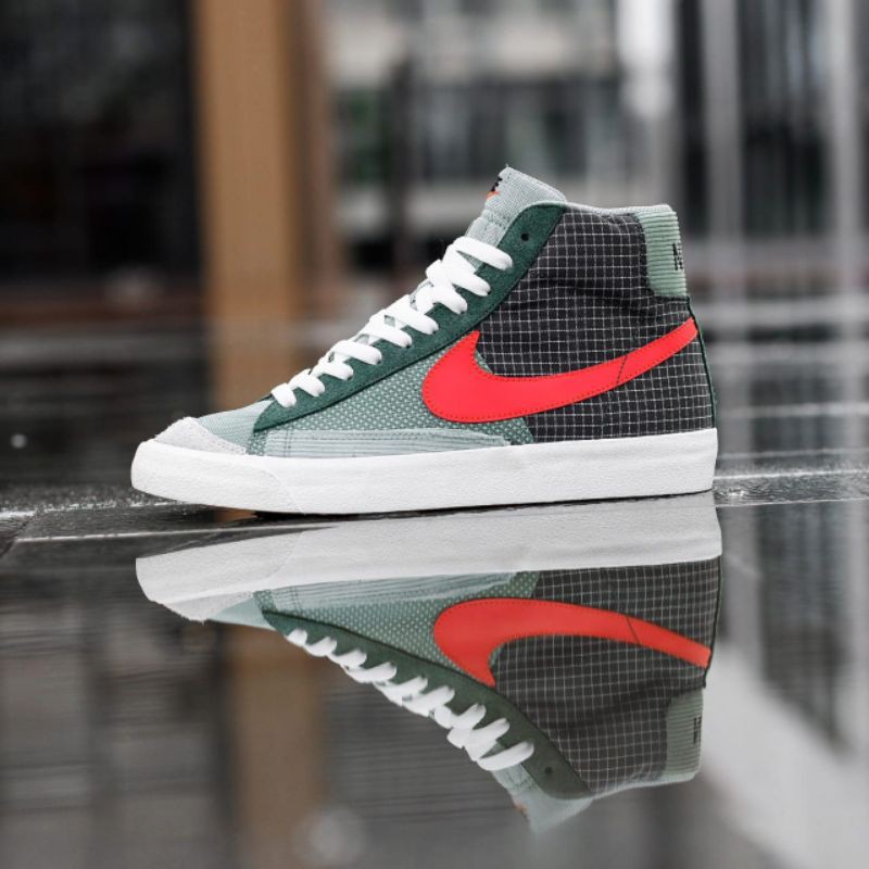 Sepatu Nike Blazer Mid 77 Patch Green Orange | Original