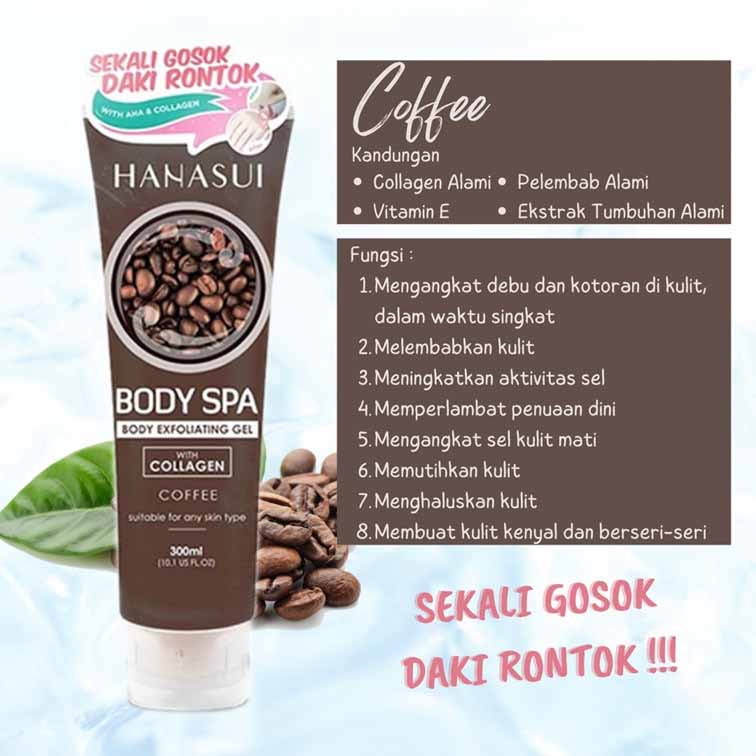 HANASUI BODY SPA BODY EXFOLIATING GEL WITH COLLAGEN