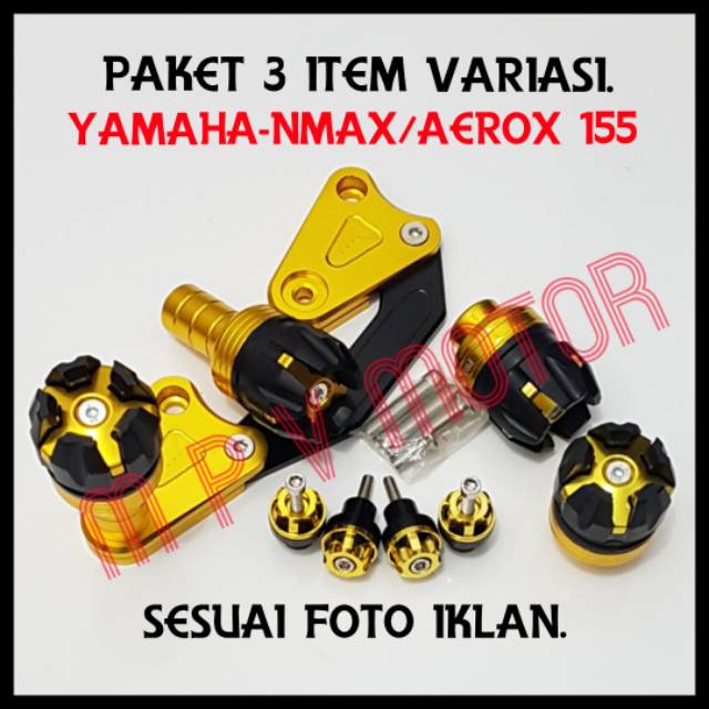PAKETAN HEMAT-JALU KNALPOT/JALU AS JUMBO/JALU SPAKBOR-3 ITEM YAMAHA NMAX-AEROX 155