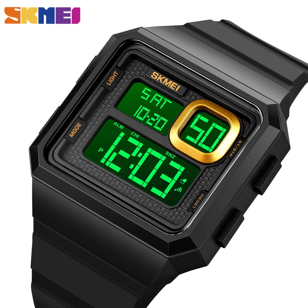 Jam Tangan Digital Sports Pria SKMEI 1877 Rubber Strap Anti Air 30 Meter