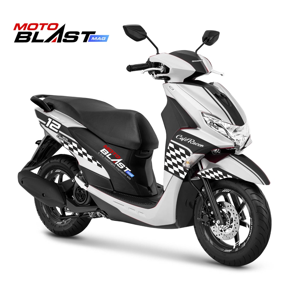 Decal Sticker Motor Motoblast - Yamaha Freego LIvery Cafe Racer-Full Body