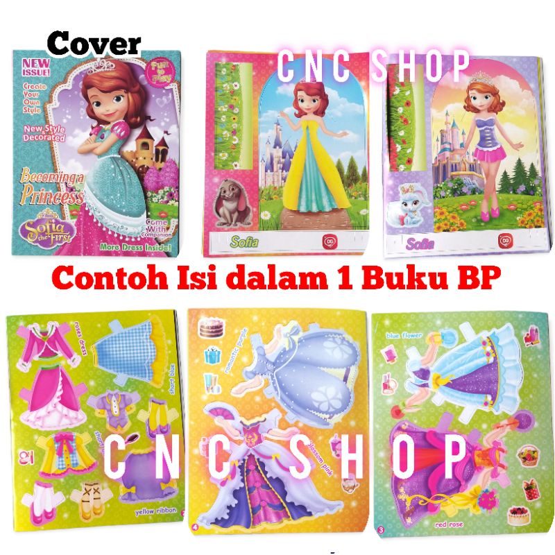 Buku BP Bongkar Pasang Baju Princess dkk Murah Mainan Jadul Anak Cewe Suvenir Anak