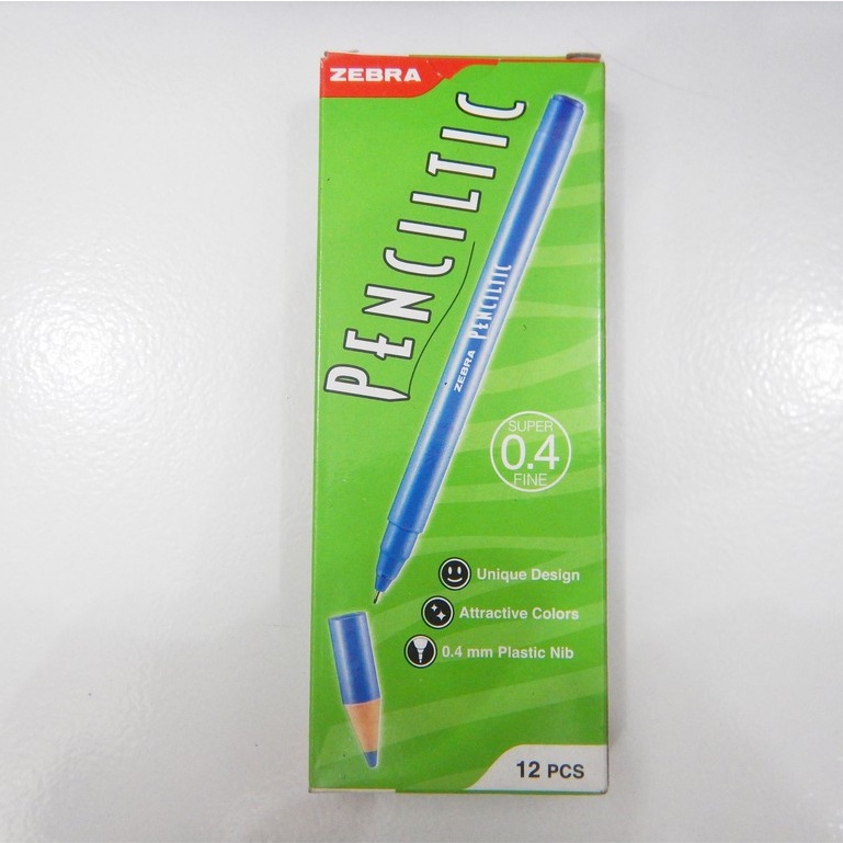 

Pulpen PENCILTIC ZEBRA 0.4 mm Isi 12 pcs