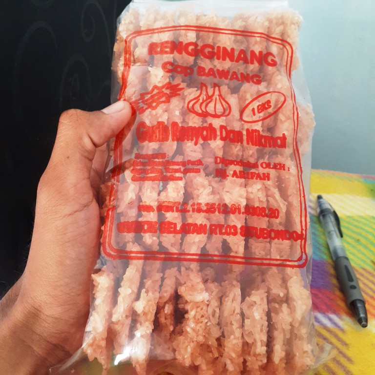 RENGGINANG MENTAH CAP BAWANG HJ. ARIFAH (RASA TERASI)