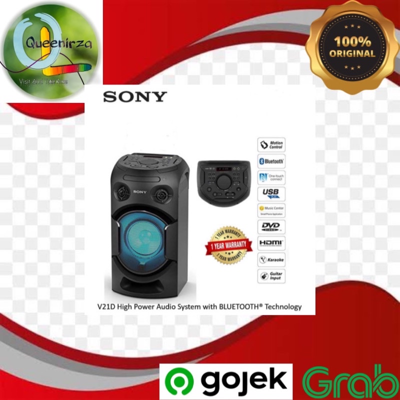 Sony MHC-V21D High Power Audio System with Bluetooth Technology