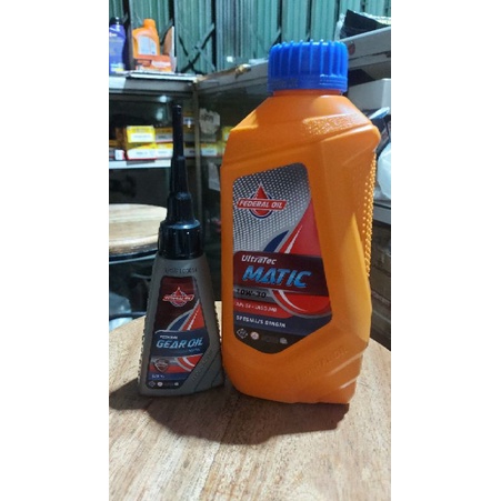 Federal Matic dan Federal Gardan Oli. Paket Oli Mesin + oli gardan Motor.