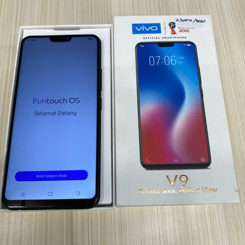 vivo v9 , 4/64gb (second) fullset