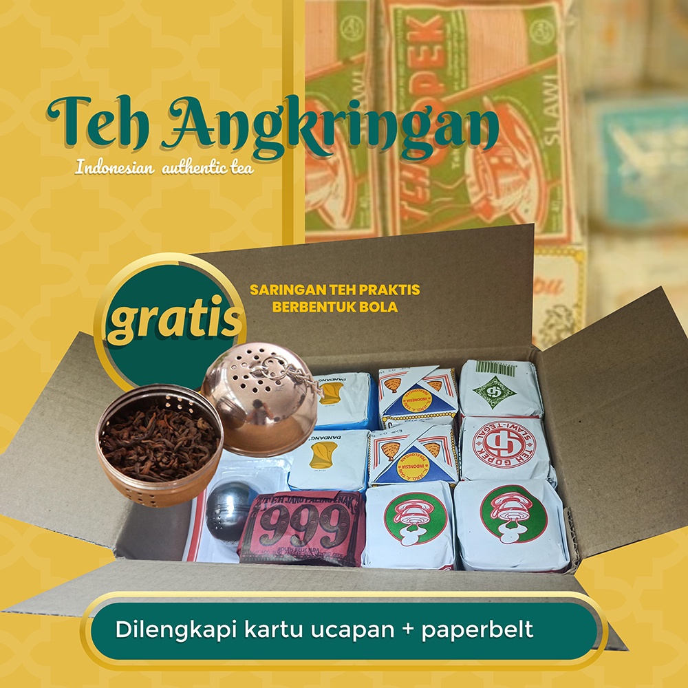 

Hampers Teh Tubruk Angkringan Khas Jawa Lengkap Bola Saringan Stainles
