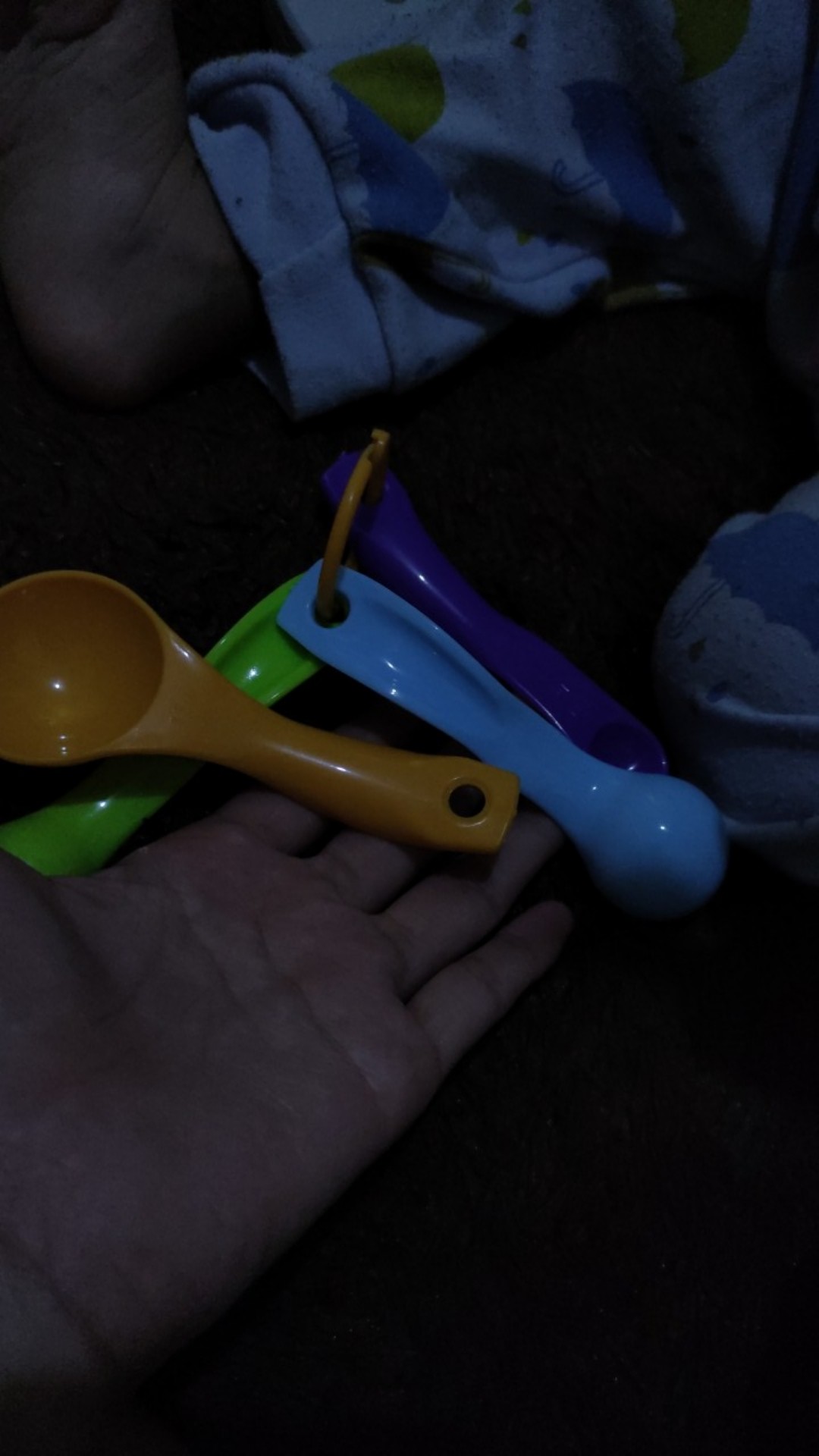 Sendok Set Takar Takaran Plastik Warna Serbaguna Bumbu Dapur 5 Pcs In1 Measuring Gram Spoon Baking